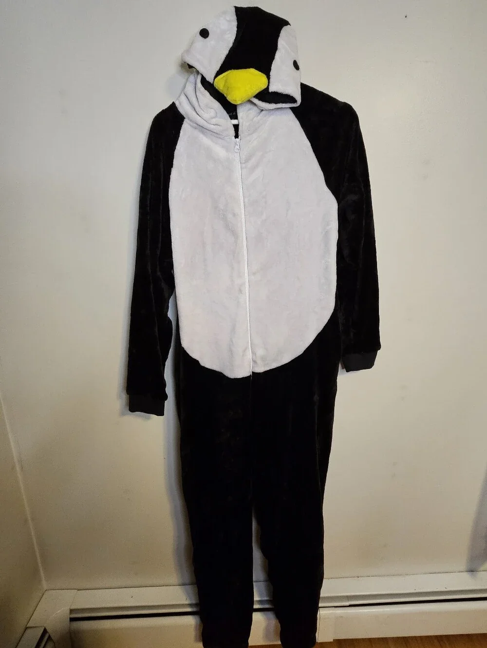 Just Love Womens One Piece Winter Christmas Penguin Bodysuit Hooded Pajamas